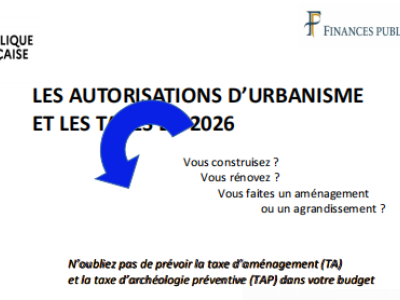 TAXES AMENAGEMENT 2026